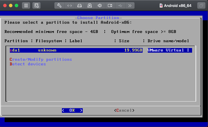 Select partition